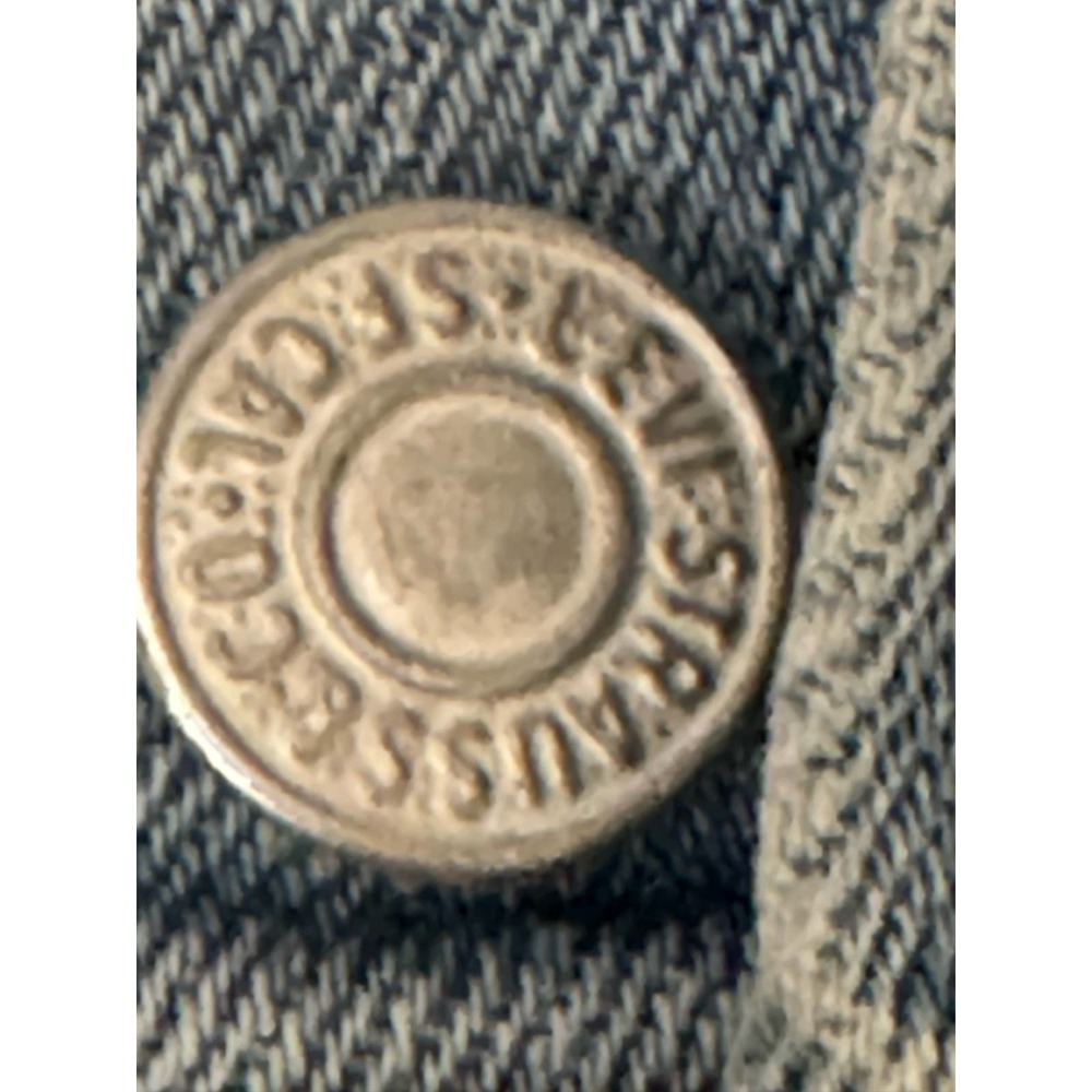 Levi Strauss Collared Button Down Denim Jacket Blue  Size Large - Picture 6 of 16